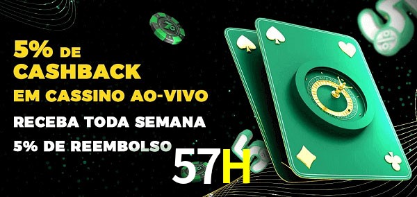 Promoções do cassino ao Vivo 57H